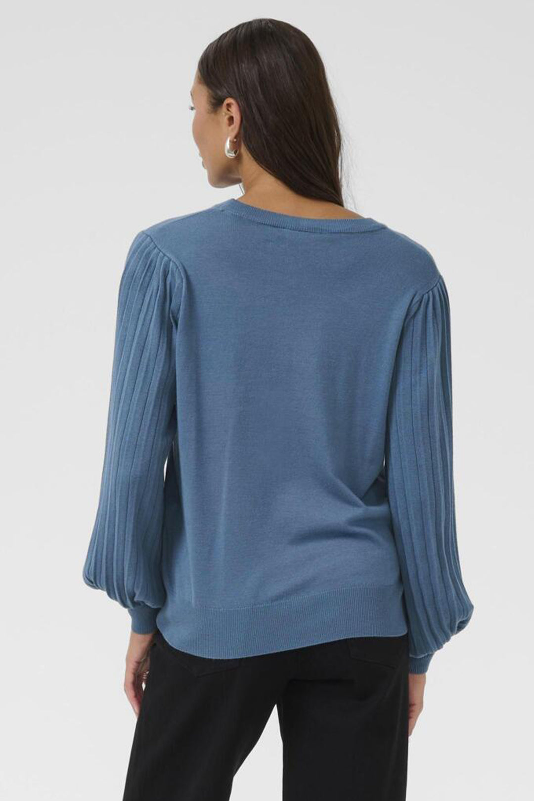 BALLOON SLEEVE SWEATER TOP