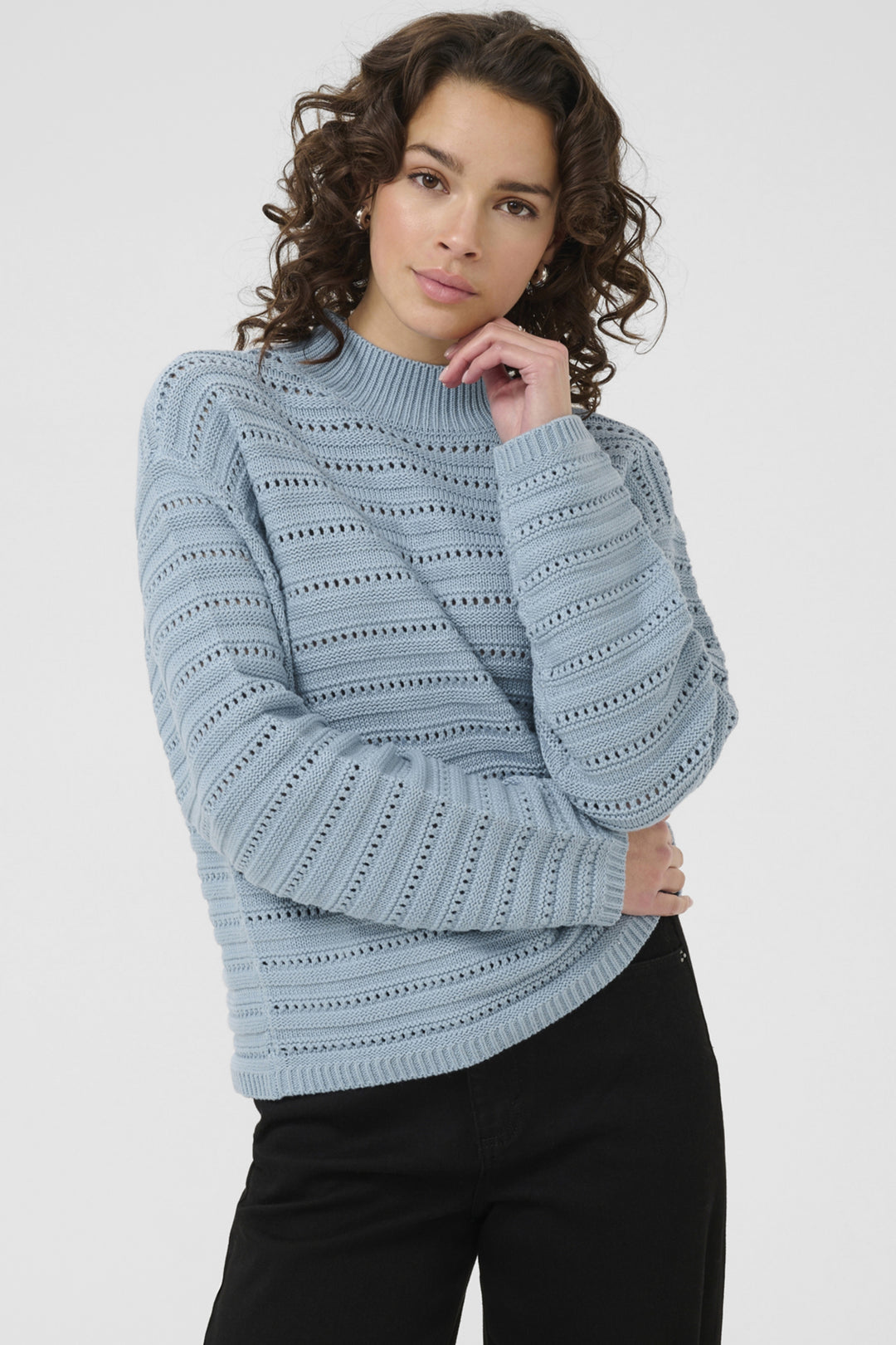 MOCK NECK SWEATER TOP