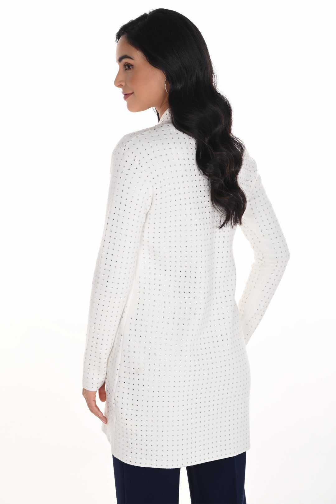 COATIGAN WITH RHINESTONE