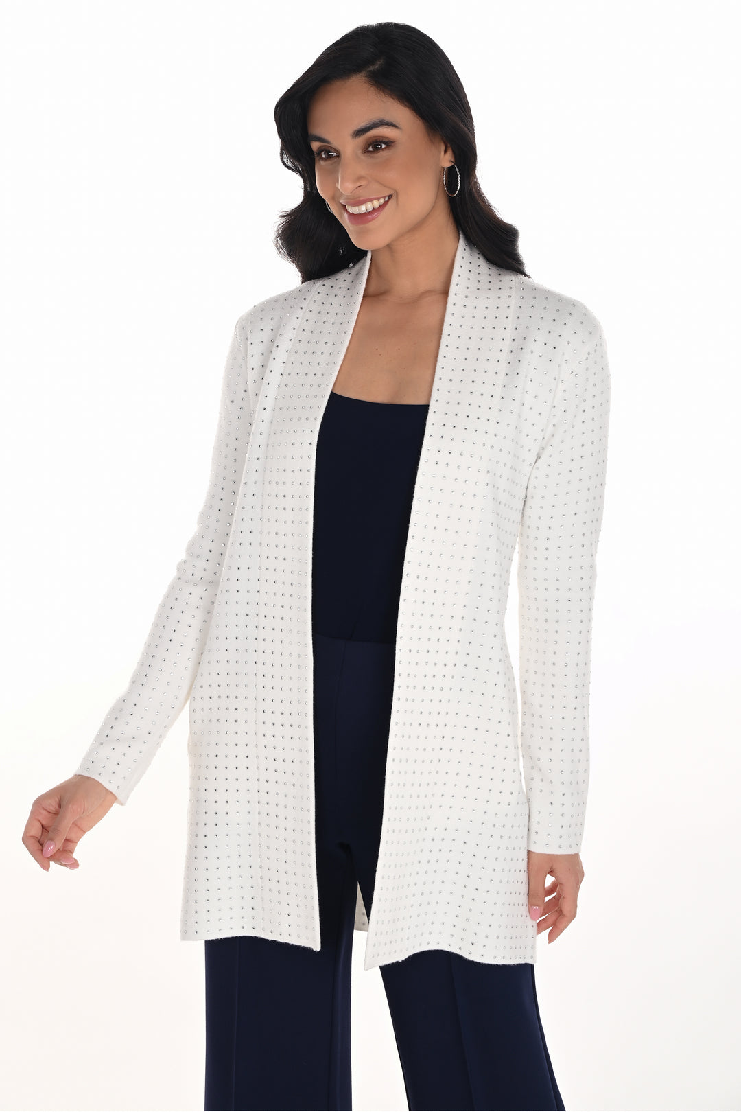 COATIGAN WITH RHINESTONE