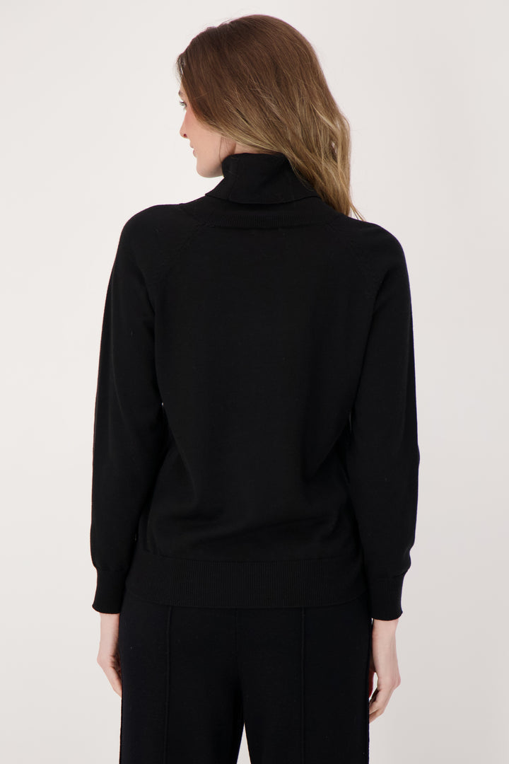 SEQUIN TREES T-NECK SWEATER