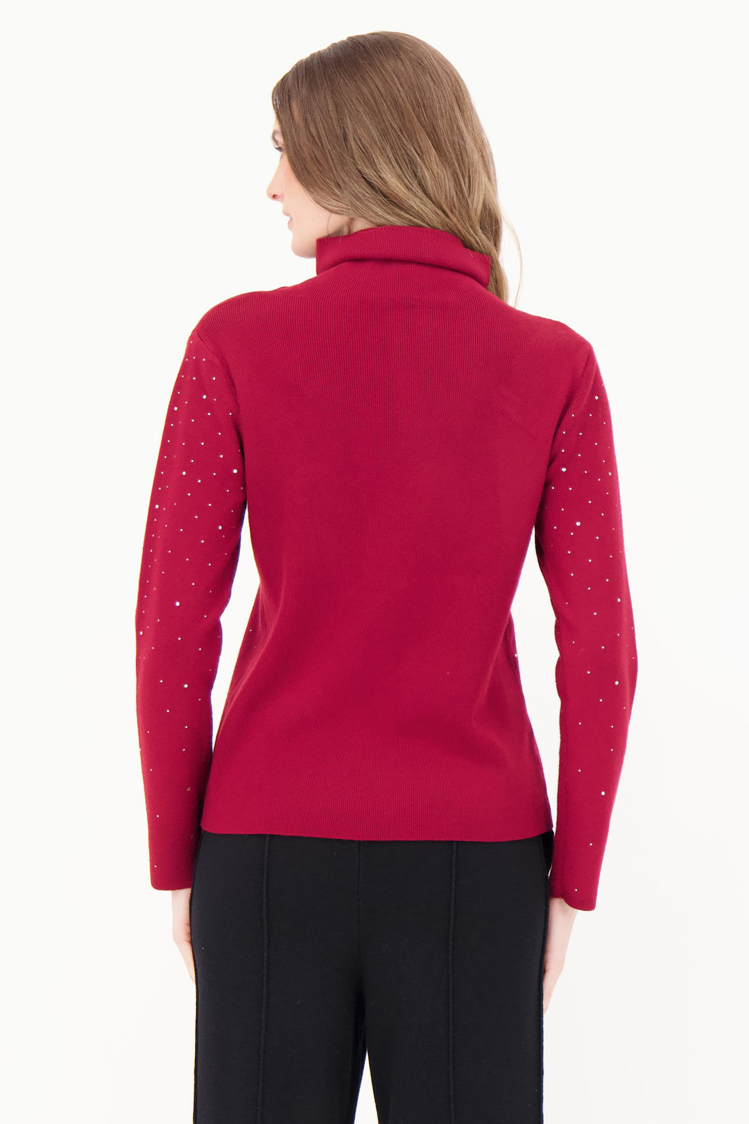 RHINESTONE TURTLENECK