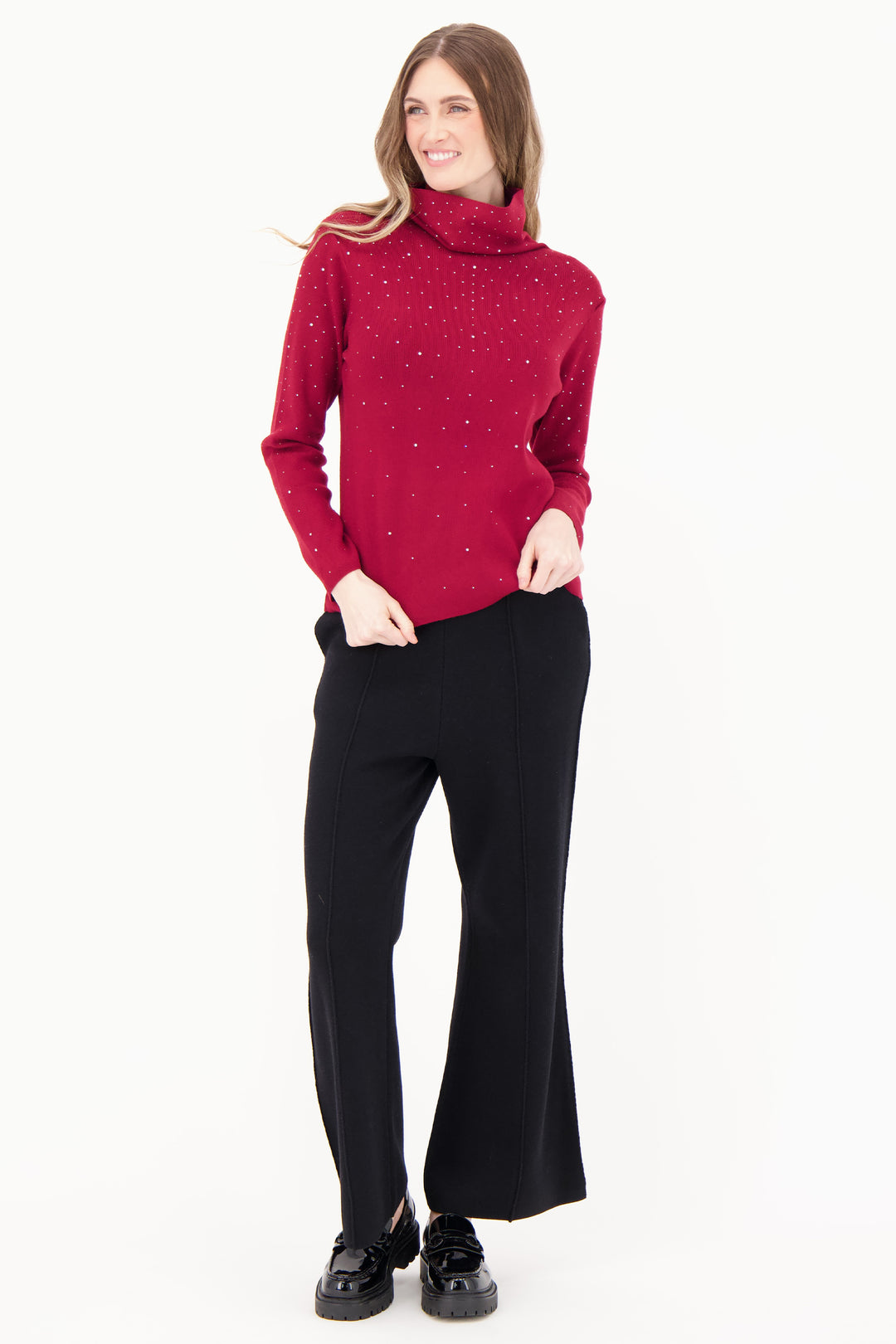 RHINESTONE TURTLENECK