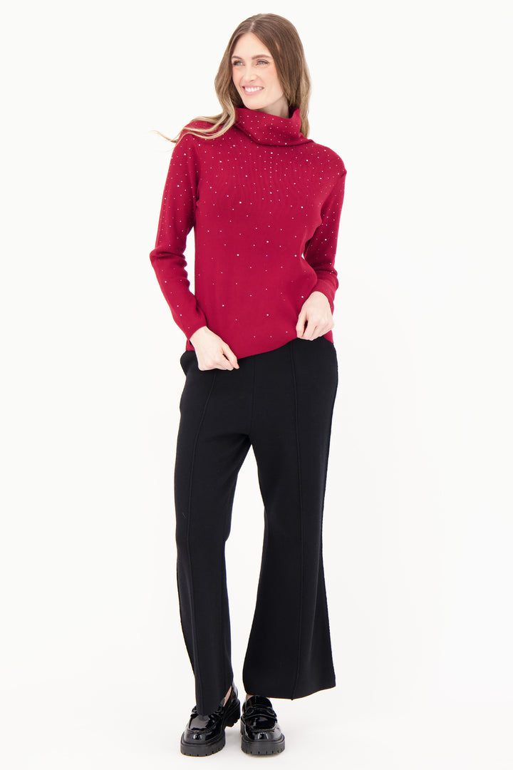 RHINESTONE TURTLENECK