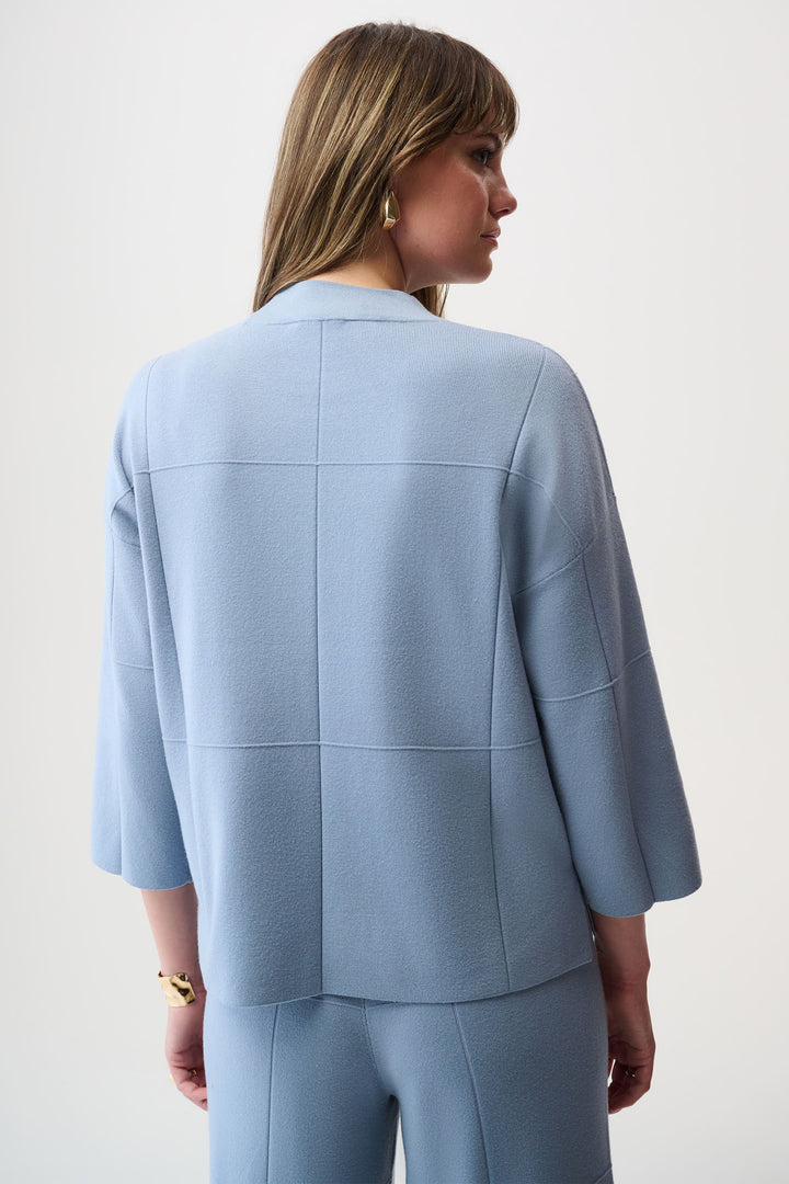 MOCK NECK TOP WITH LARGE WINDOW PANE