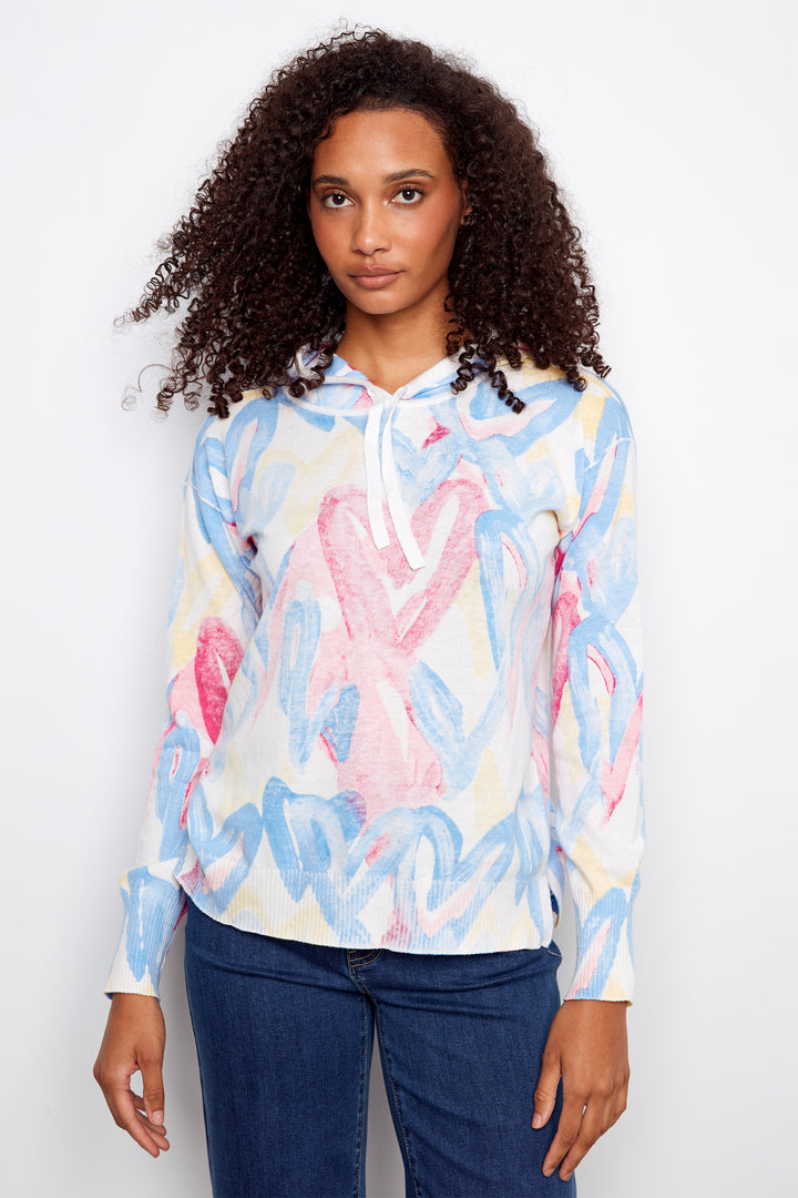 SOFT HEARTS HOODIE TOP
