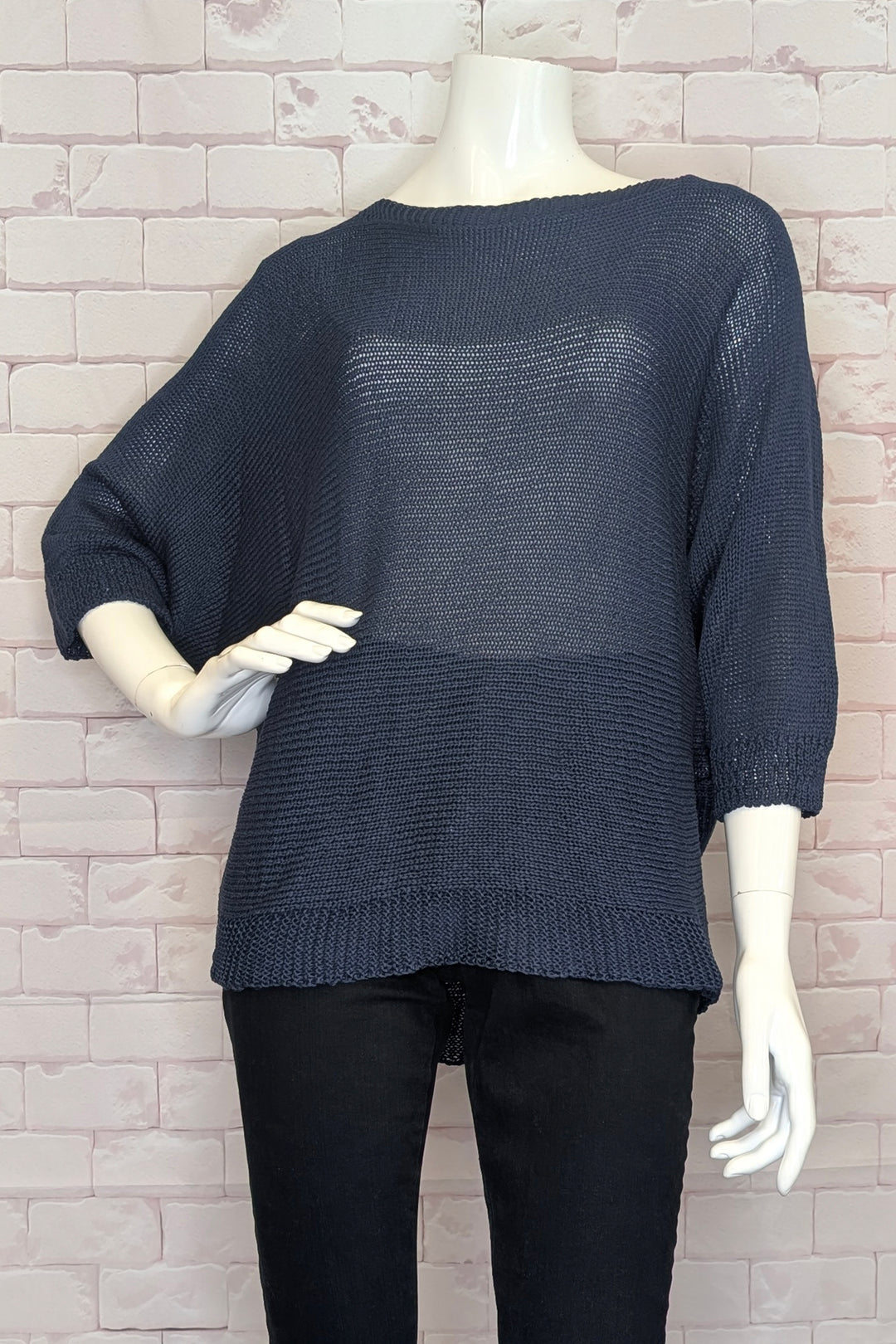 BOAT NECK DOLMAN SWEATER TOP