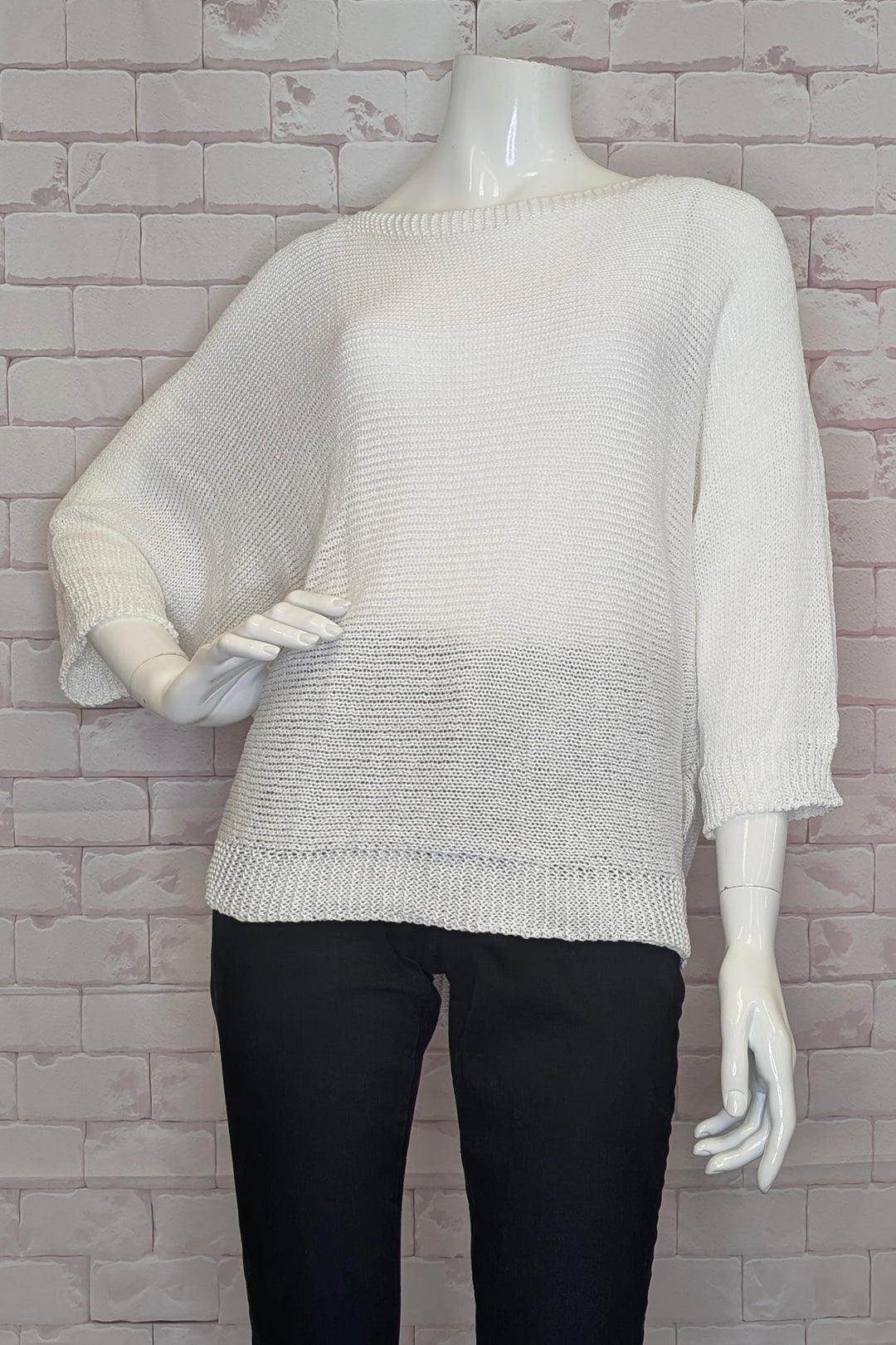 BOAT NECK DOLMAN SWEATER TOP