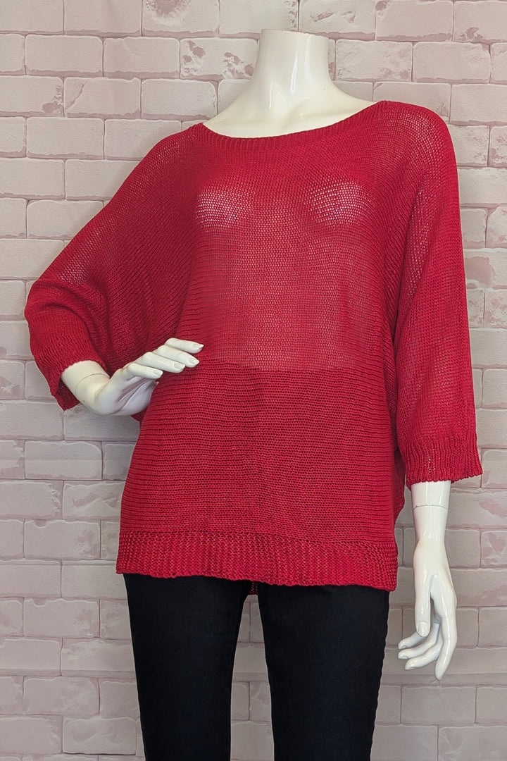 BOAT NECK DOLMAN SWEATER TOP
