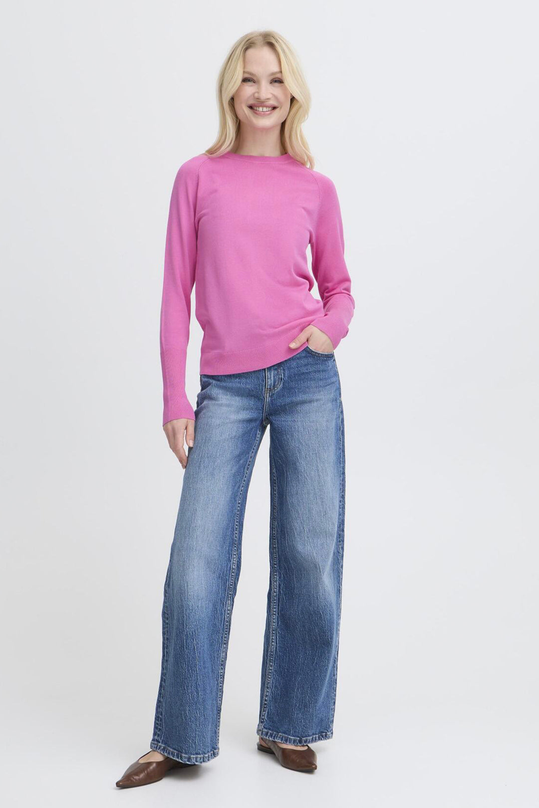 LS CREW NECK SWEATER TOP