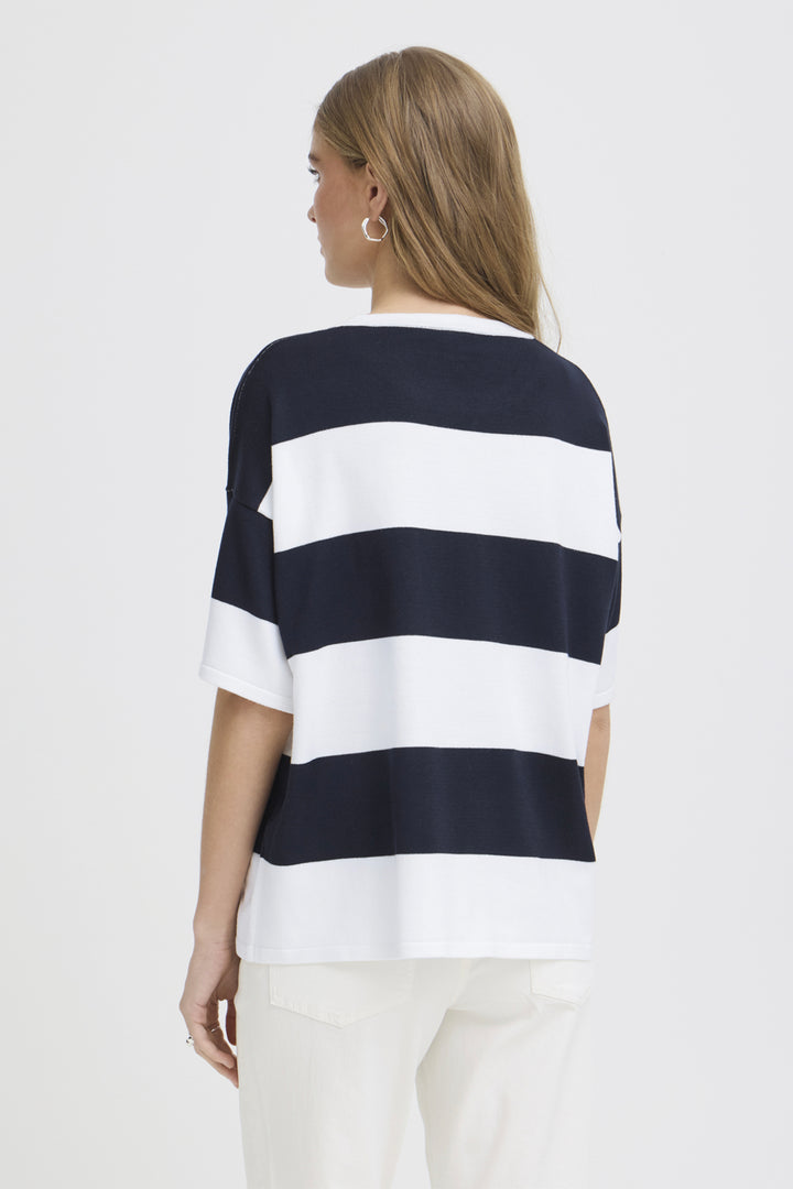 WIDE STRIPE SS TOP