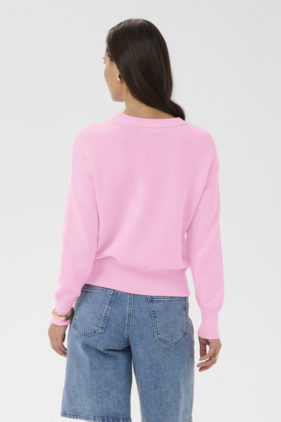 PINK FROSTING LS CREW NECK