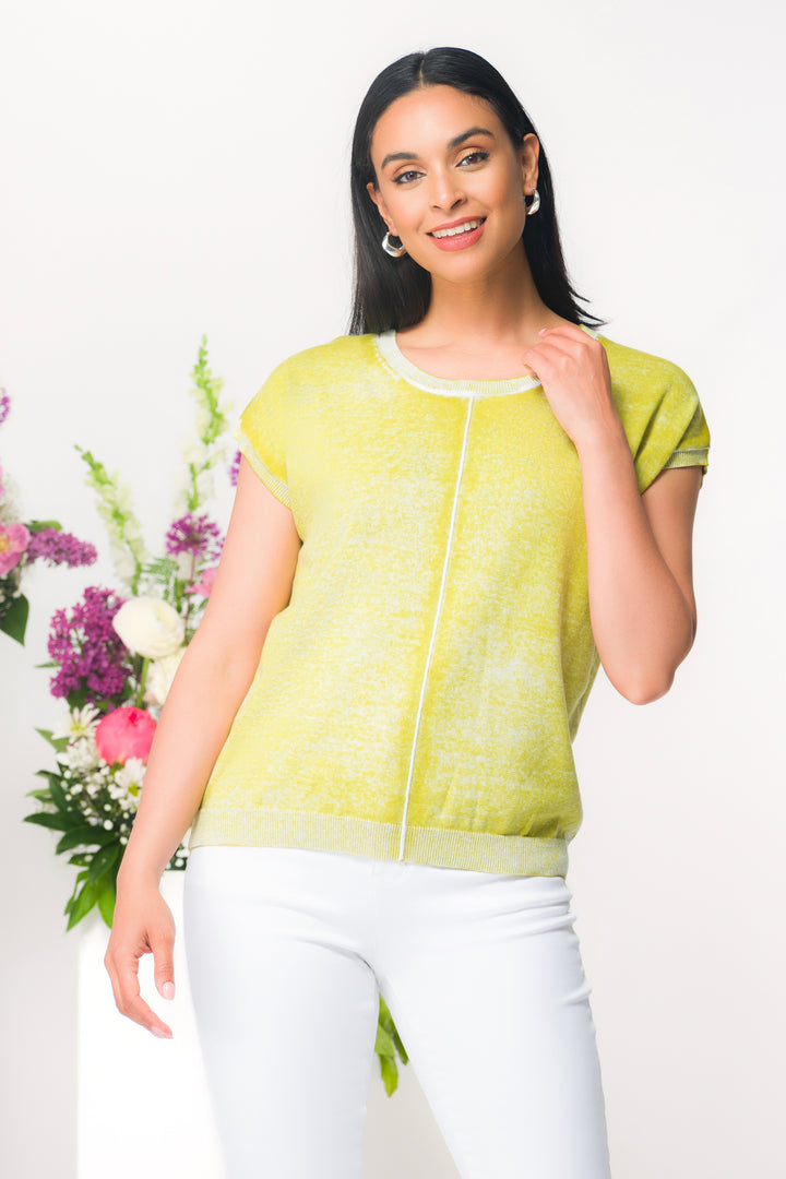 SOFT WASH CAP SLEEVE TOP