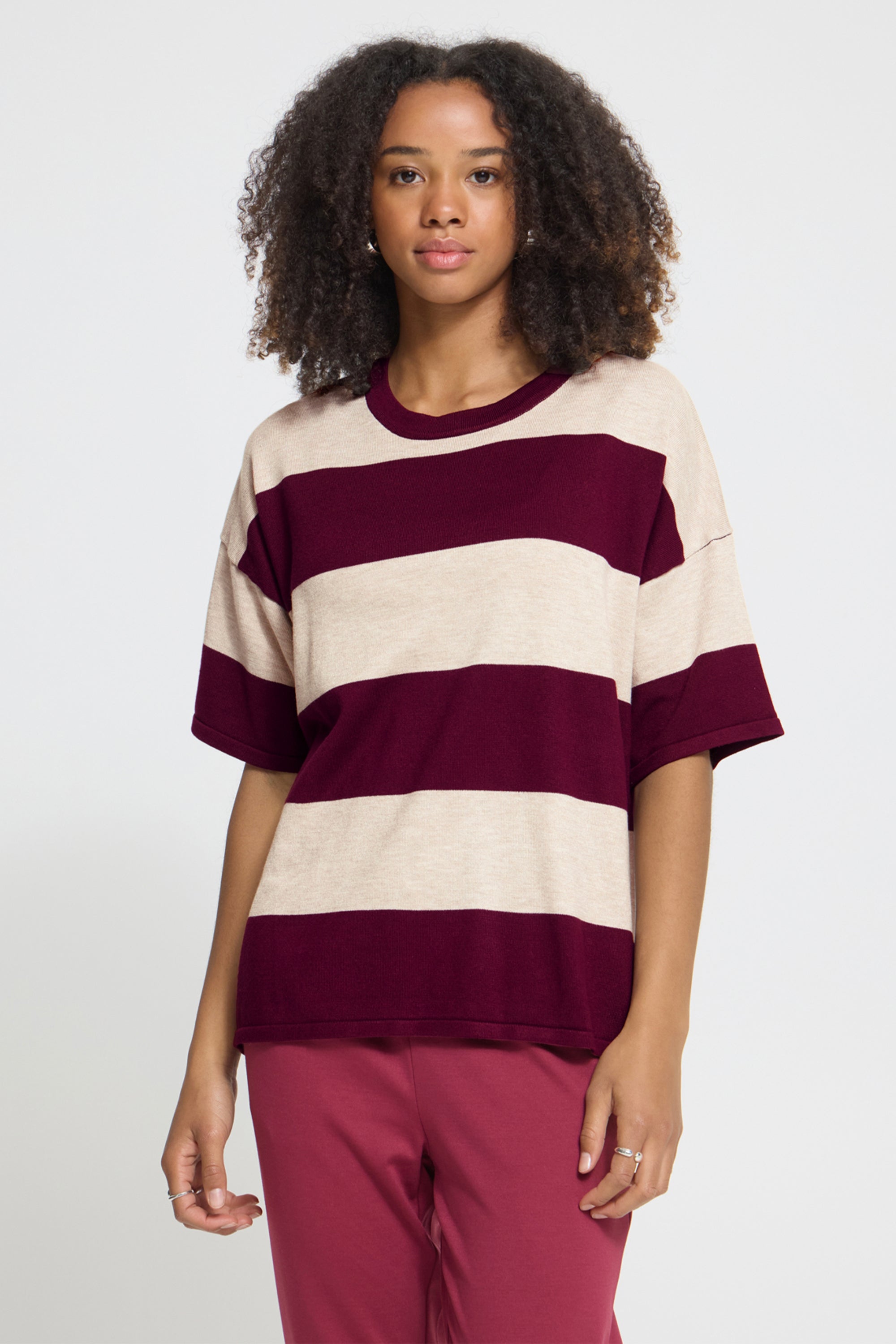 WIDE STRIPE SS TOP – Aldila Boutique