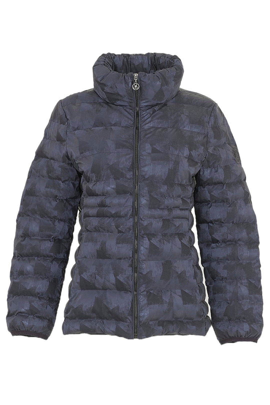 Dolcezza Fall 2024  This lightweight puffer style jacket has a front zipper, elastic cuffs, a high collar, zip pockets and two internal pockets to keep you warm and stylish. 