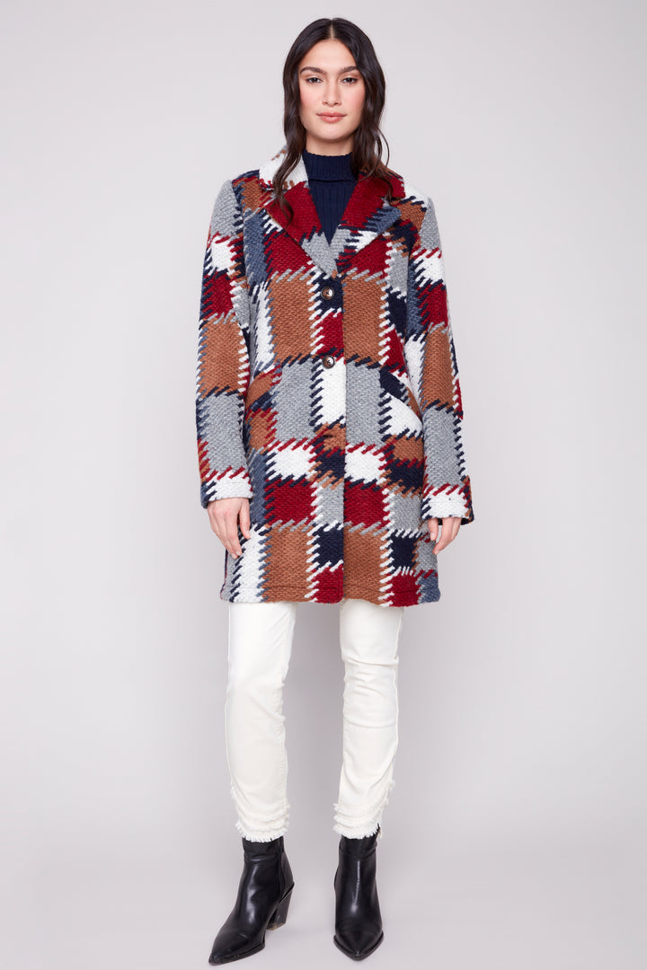 PALETTE PATCHWORK SQUARES COAT