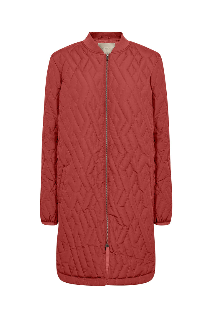 Soya Concept Fall 2025 
 Featuring high-quality quilted polyester and a longer fit, this jacket boasts style and comfort. 