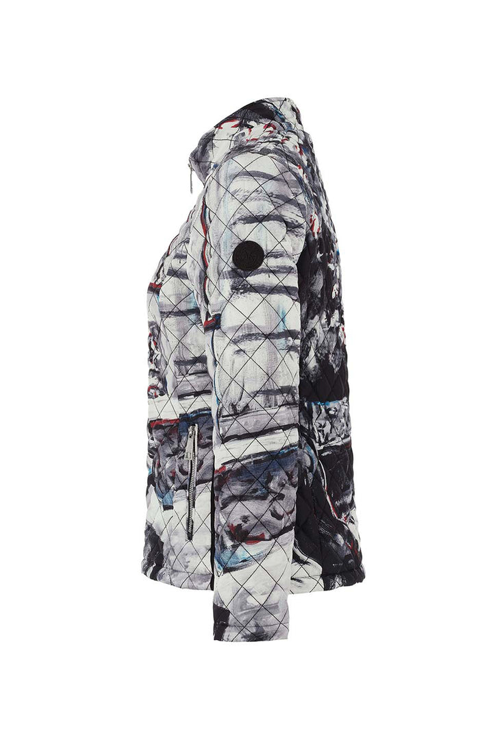 PIANO BLUES QUILTED JACKET