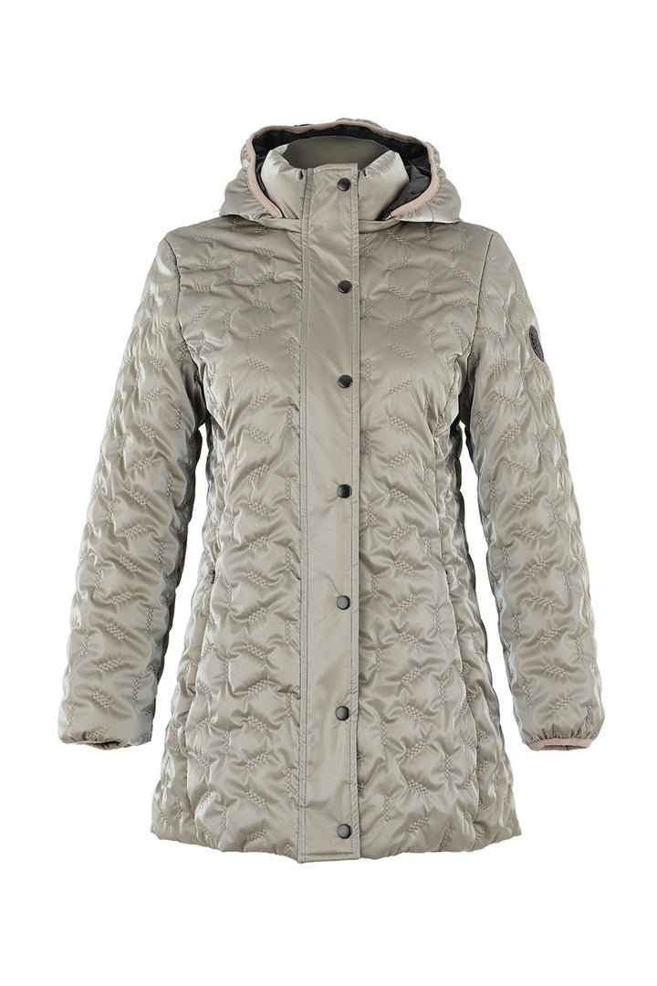 QUILTED COAT WITH HOOD