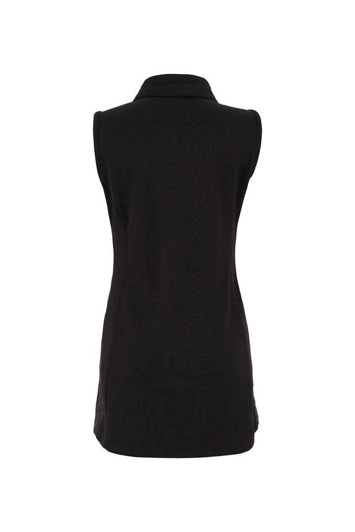 SNAKE QUILT FRONT LONG VEST