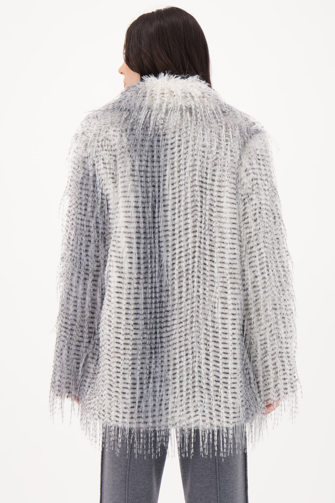 EYELASH FAUX FUR COAT