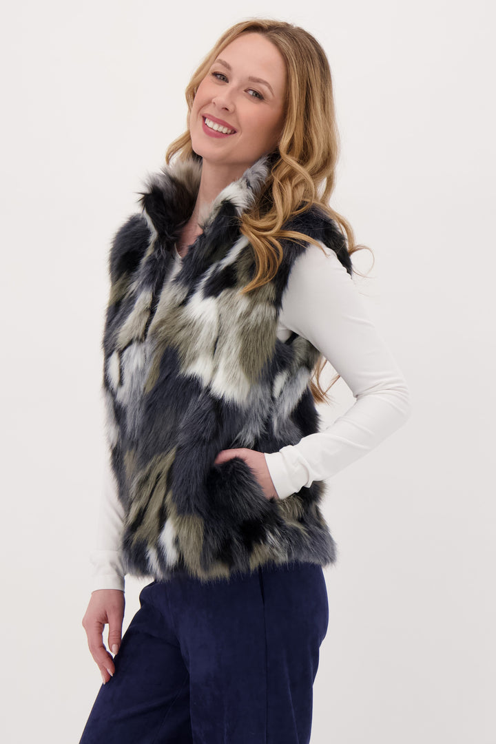 FAUX FUR VEST