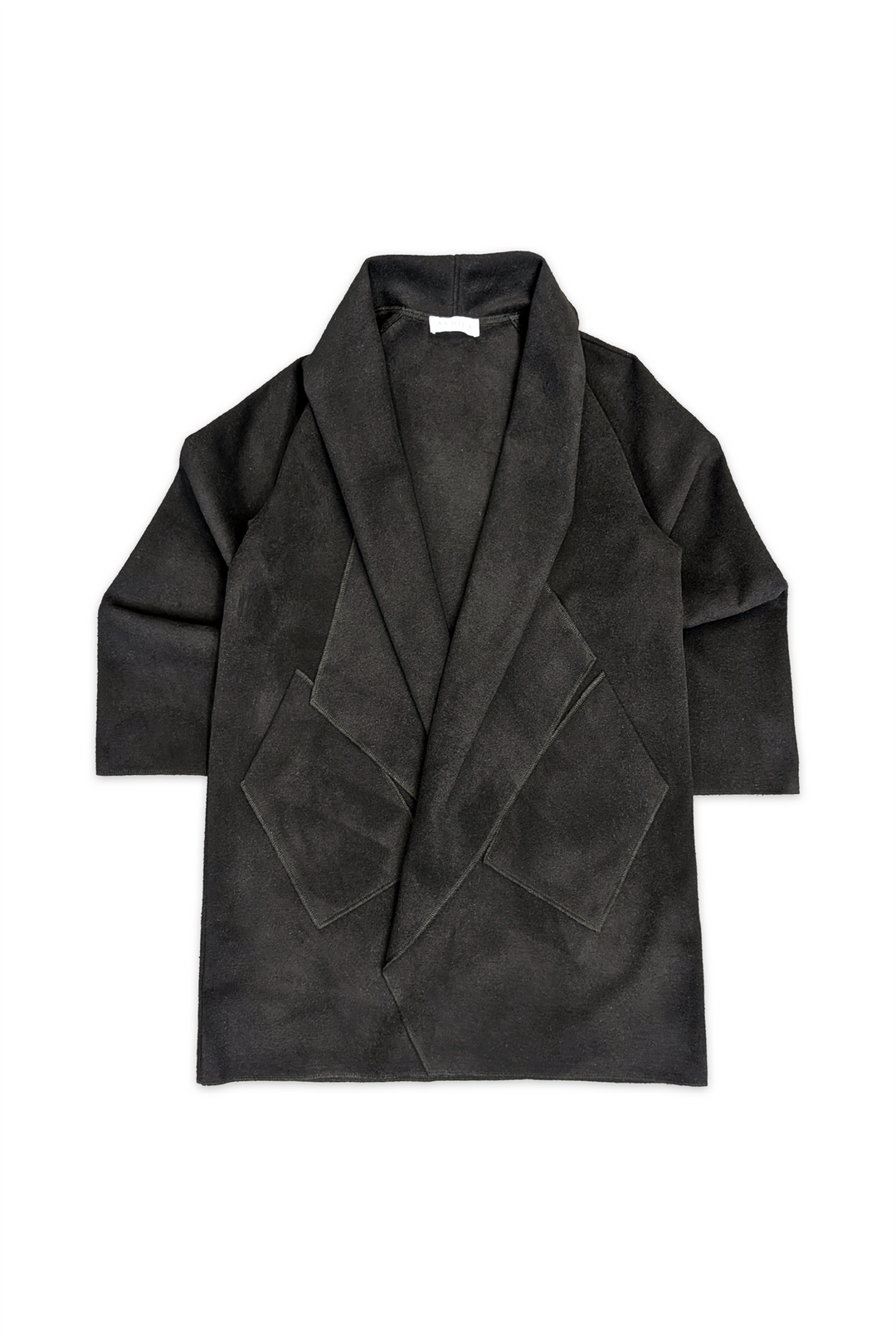 Black coat on a white background