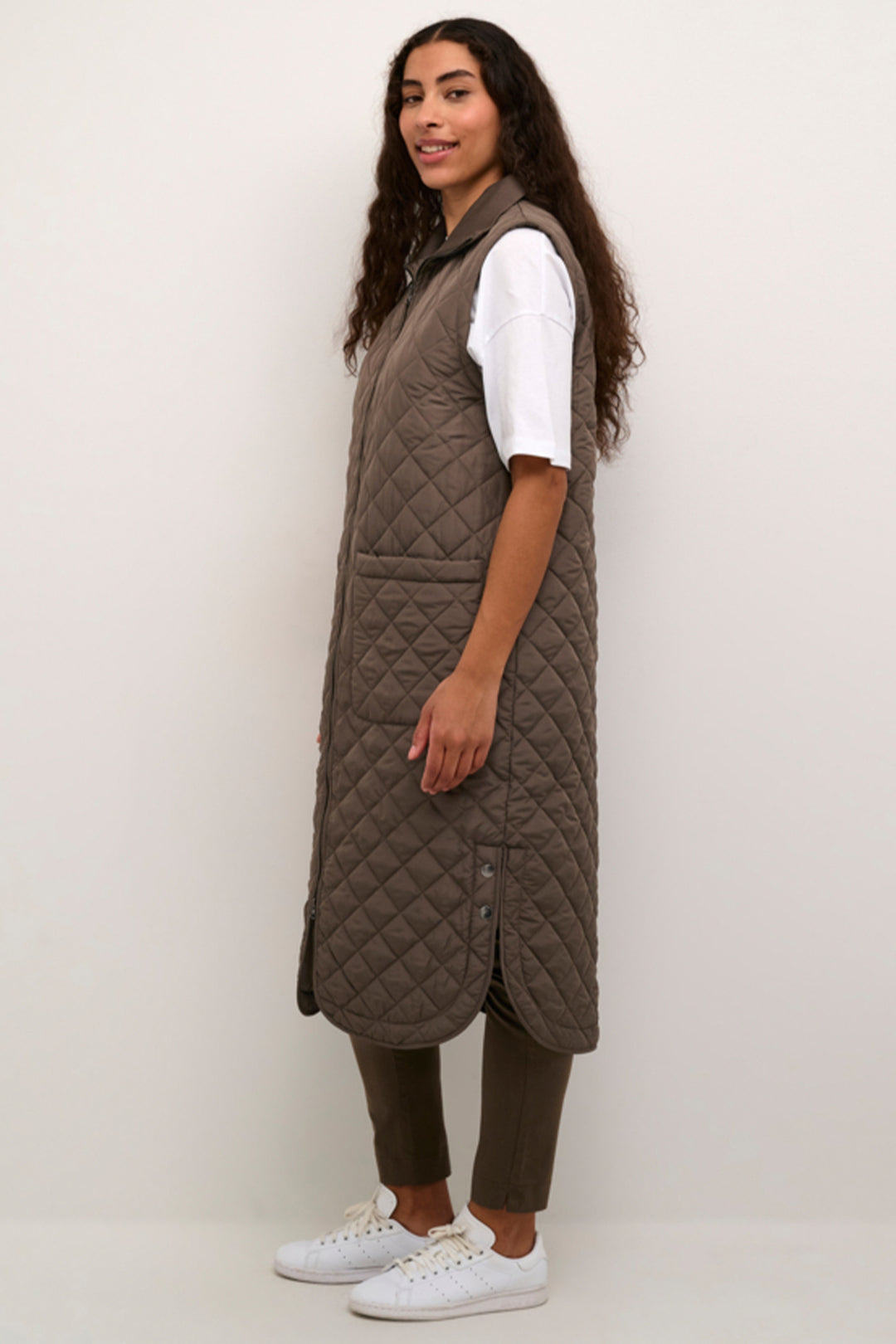 LONG QUILTED VEST