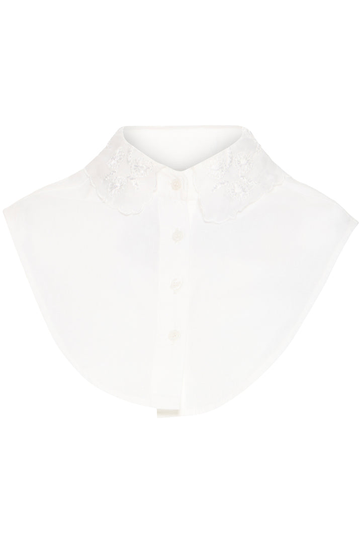 White shirt with a collar on a white background