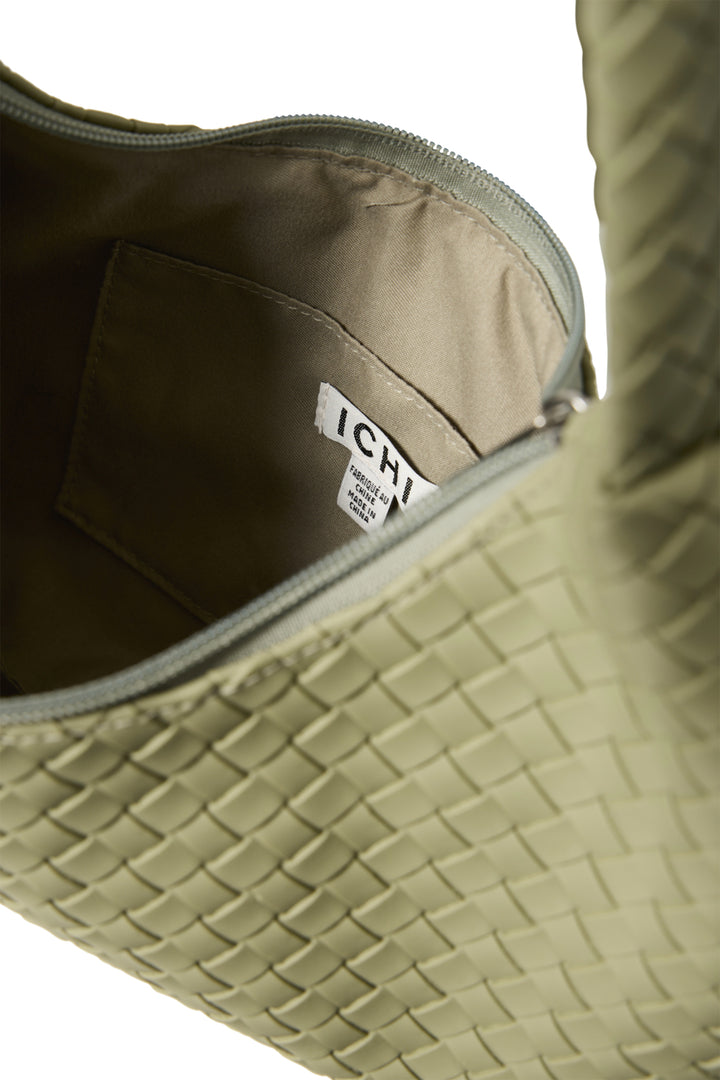 IGUANA WOVEN CRESCENT BAG