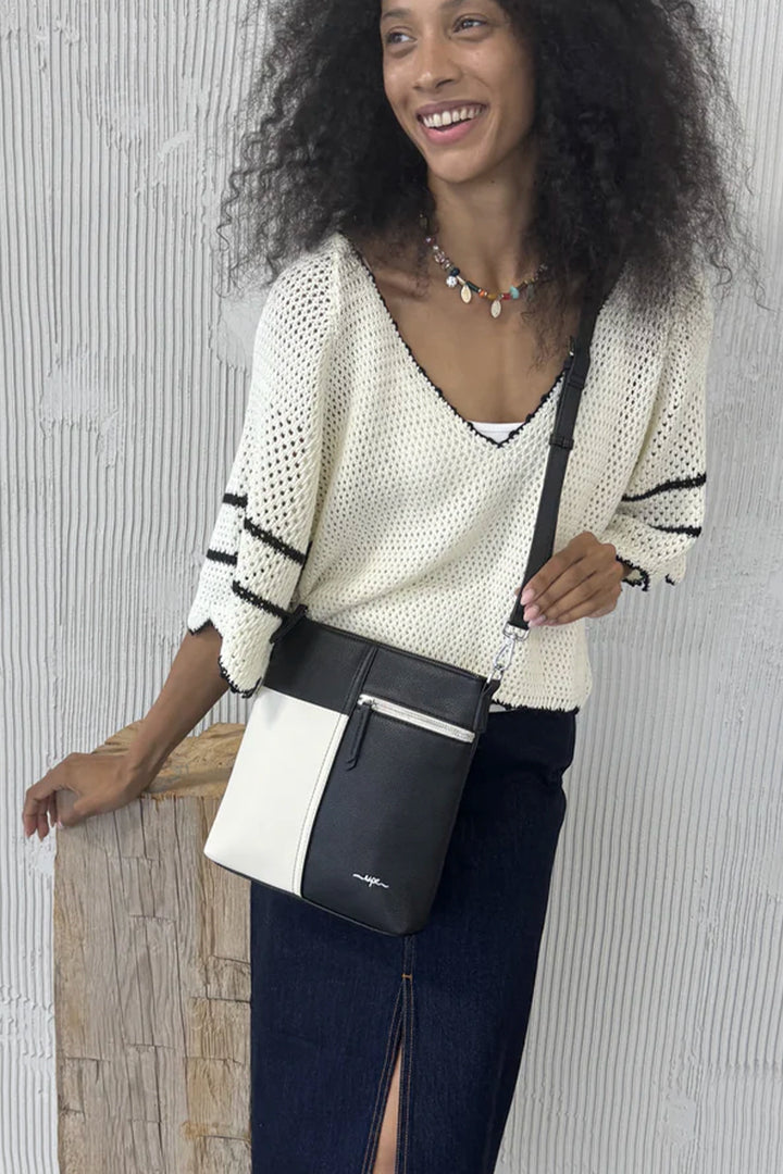 BARRIE 2-TONE CROSSBODY