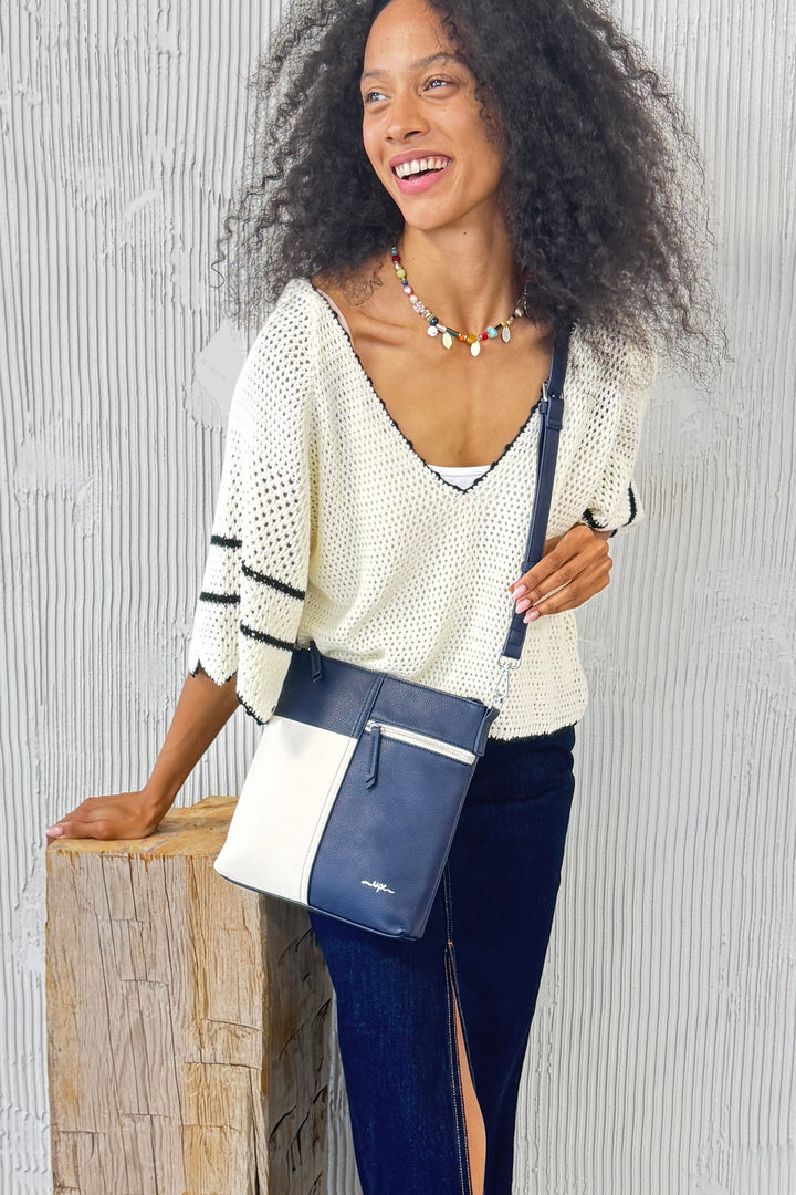 BARRIE 2-TONE CROSSBODY
