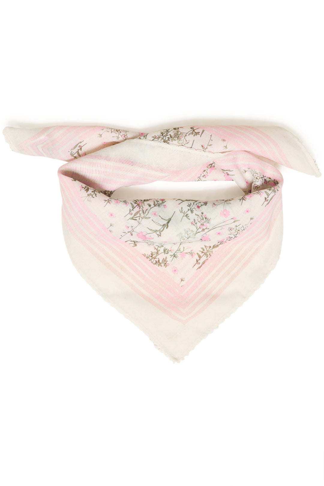 Floral patterned scarf on a white background