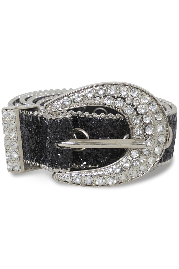 RHINESTONE BUCKLE BELT
