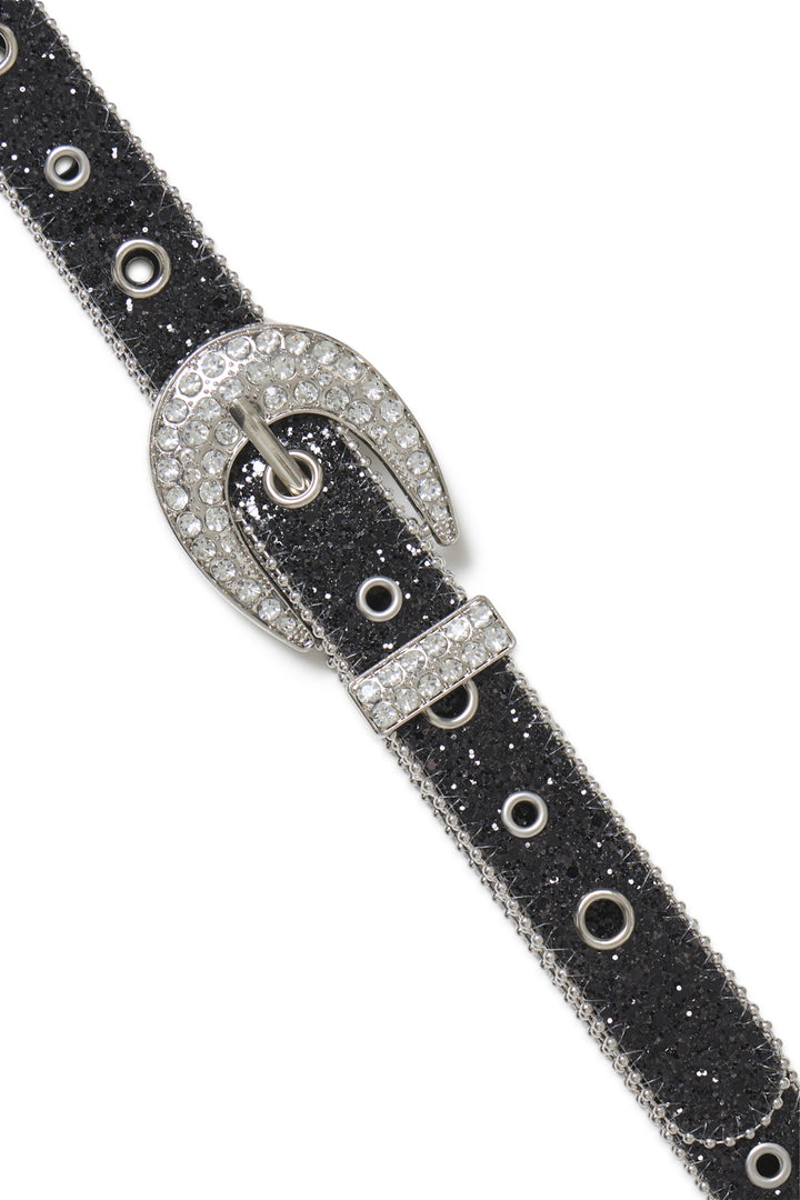 RHINESTONE BUCKLE BELT