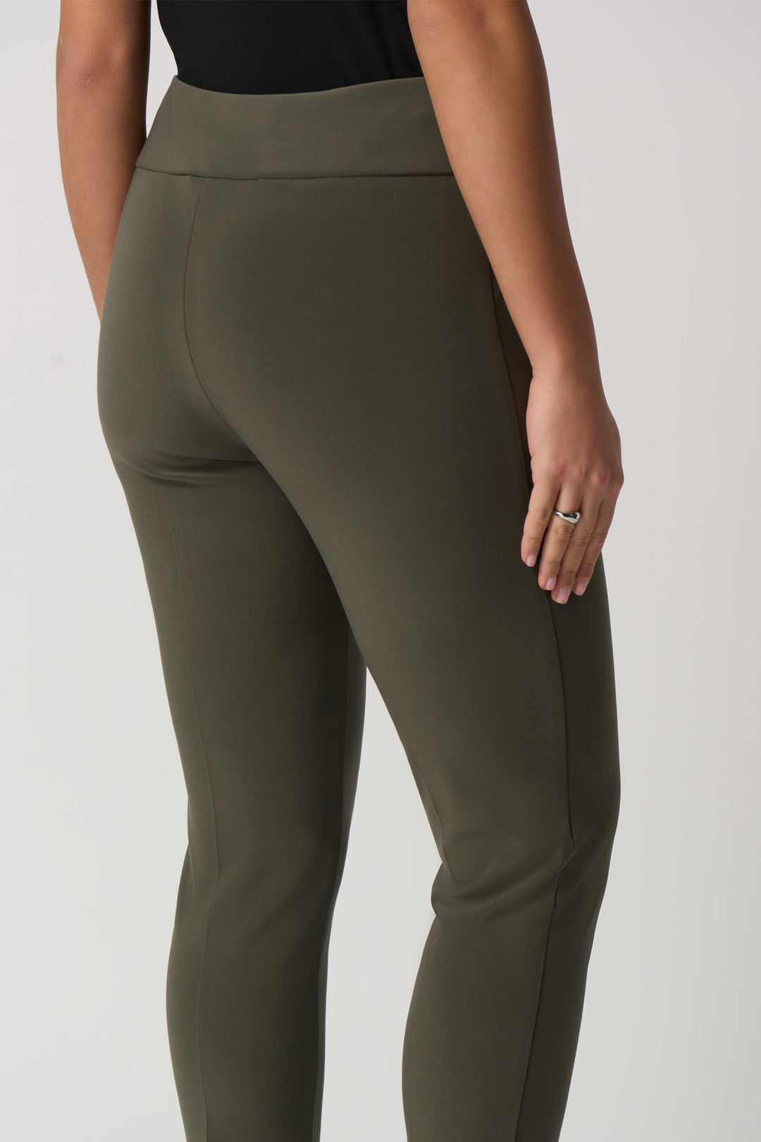 Joseph Ribkoff women's business casual slim fit basic pull-on pant - avocado