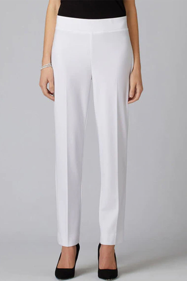 Joseph Ribkoff women's business casual slim fit basic pull-on pant - white