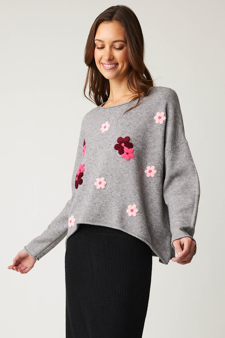 FLORAL SWEATER