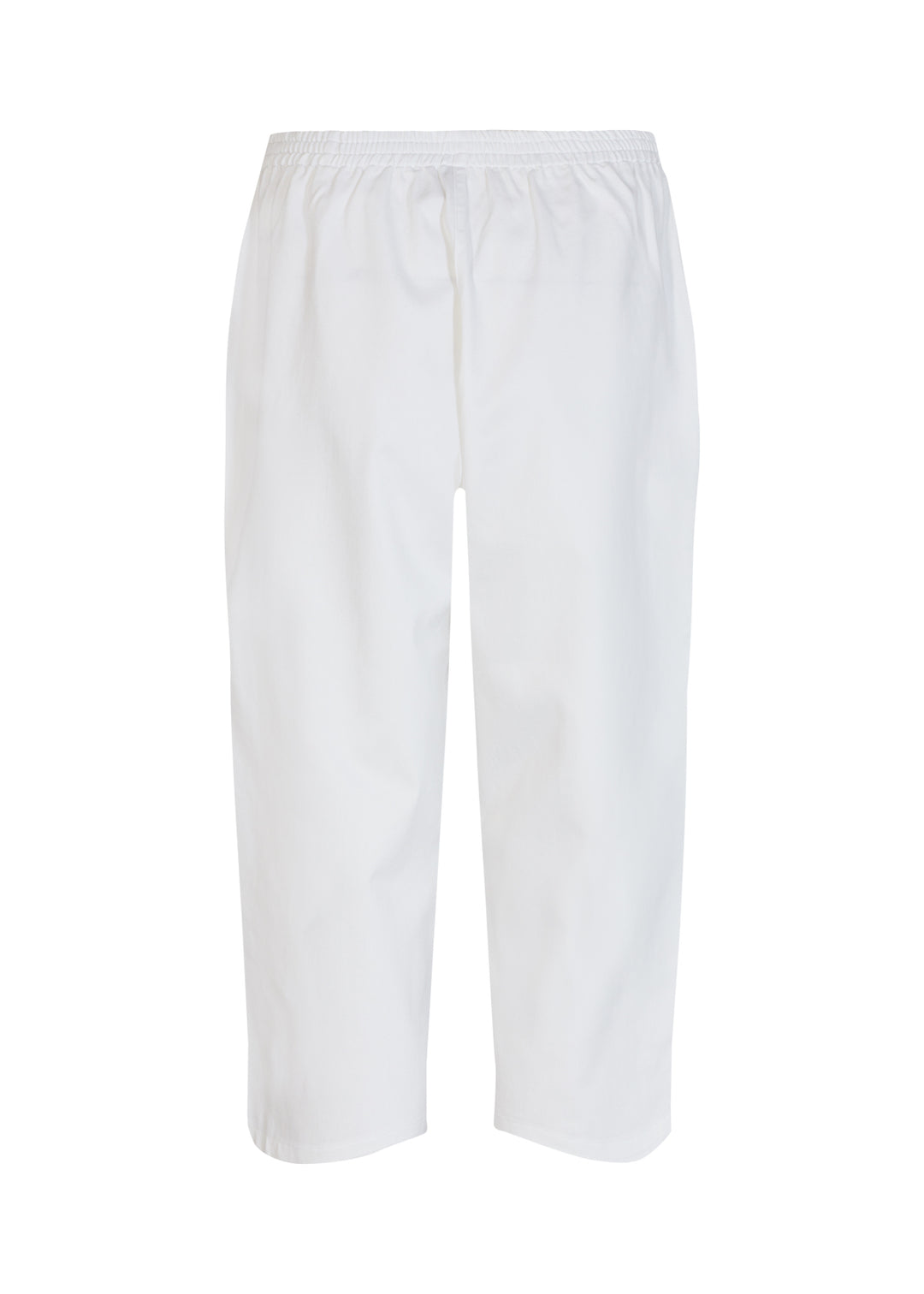 Soya Concept Spring 2024 Made from a comfortable blend of cotton and polyester, these capris feature an elastic waist and hem button details for a relaxed, casual fit. 