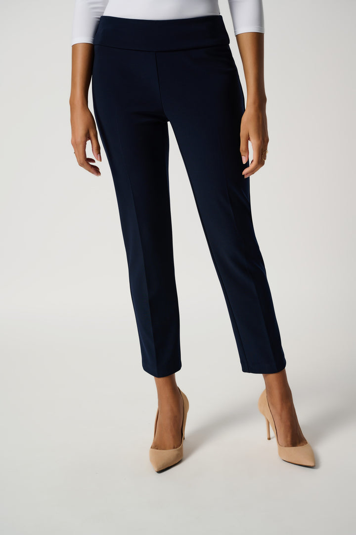 JOSEPH RIBKOFF  STYLE #181089 - 06/JC14 women's business casual cropped ankle dress pant - midnight blue front