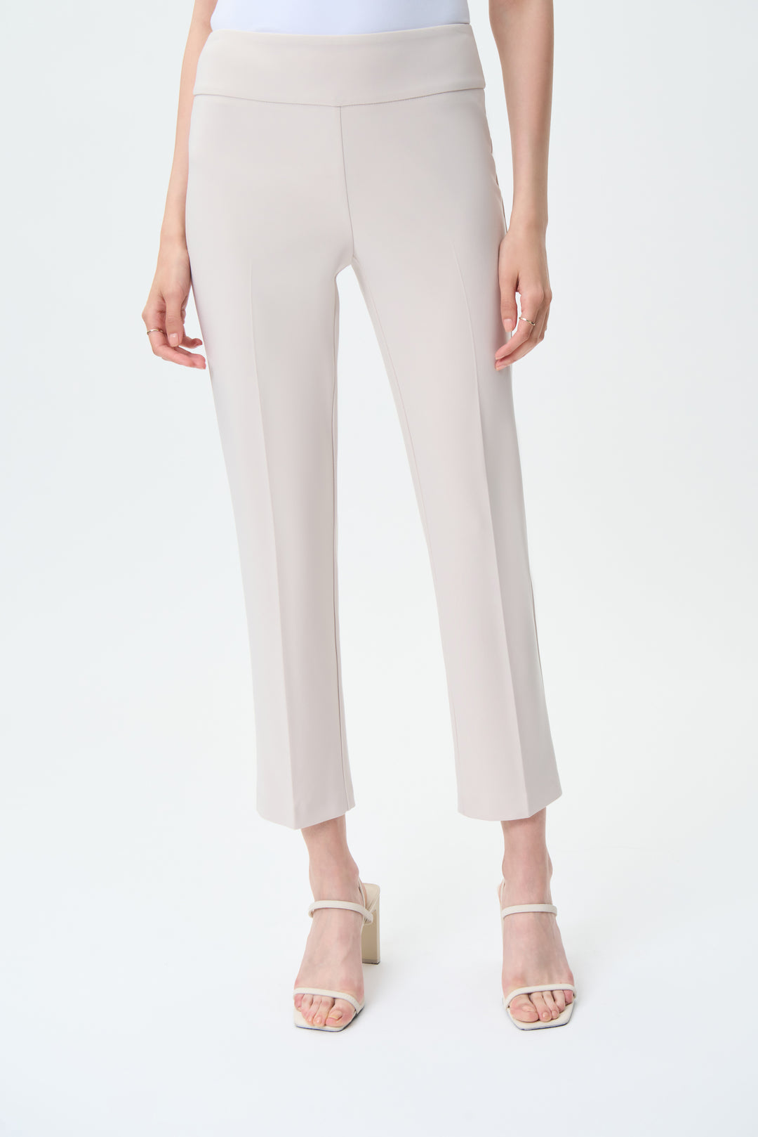 JOSEPH RIBKOFF  STYLE #181089 - 06/JC14 women's business casual cropped ankle dress pant - moonstone front
