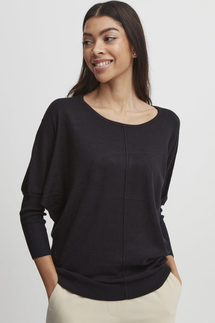 The lightweight construction includes a standard fit with full length sleeves and a round neckline, perfect for any occasion. 