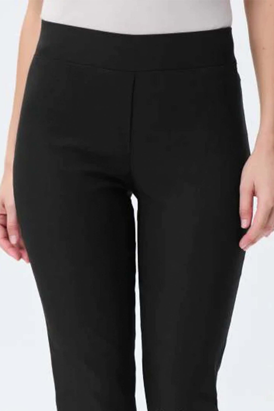 JOSEPH RIBKOFF SPRING '23 women's business casual pull-on cropped capri dress pants - black