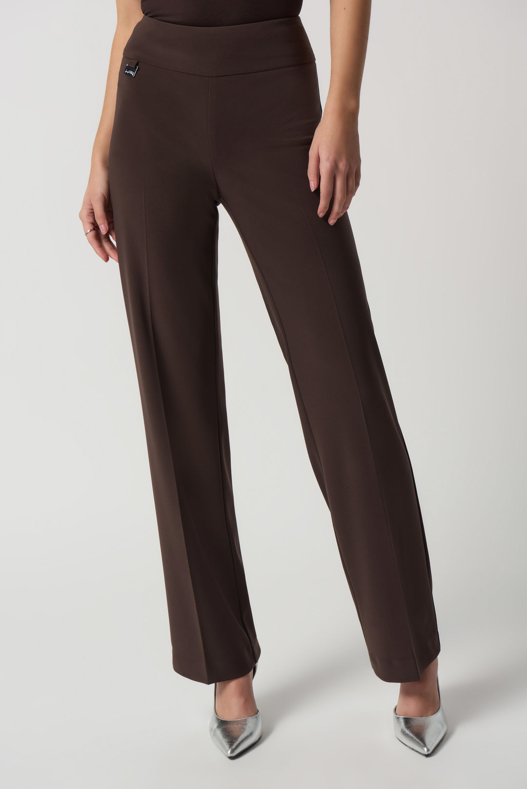 Joseph Ribkoff Fall 2023 women's business casual wide leg flared dress pants - front