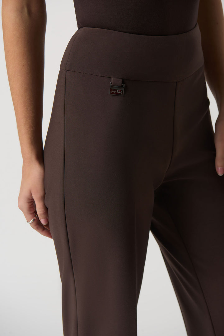 Joseph Ribkoff Fall 2023 women's business casual wide leg flared dress pants - detail