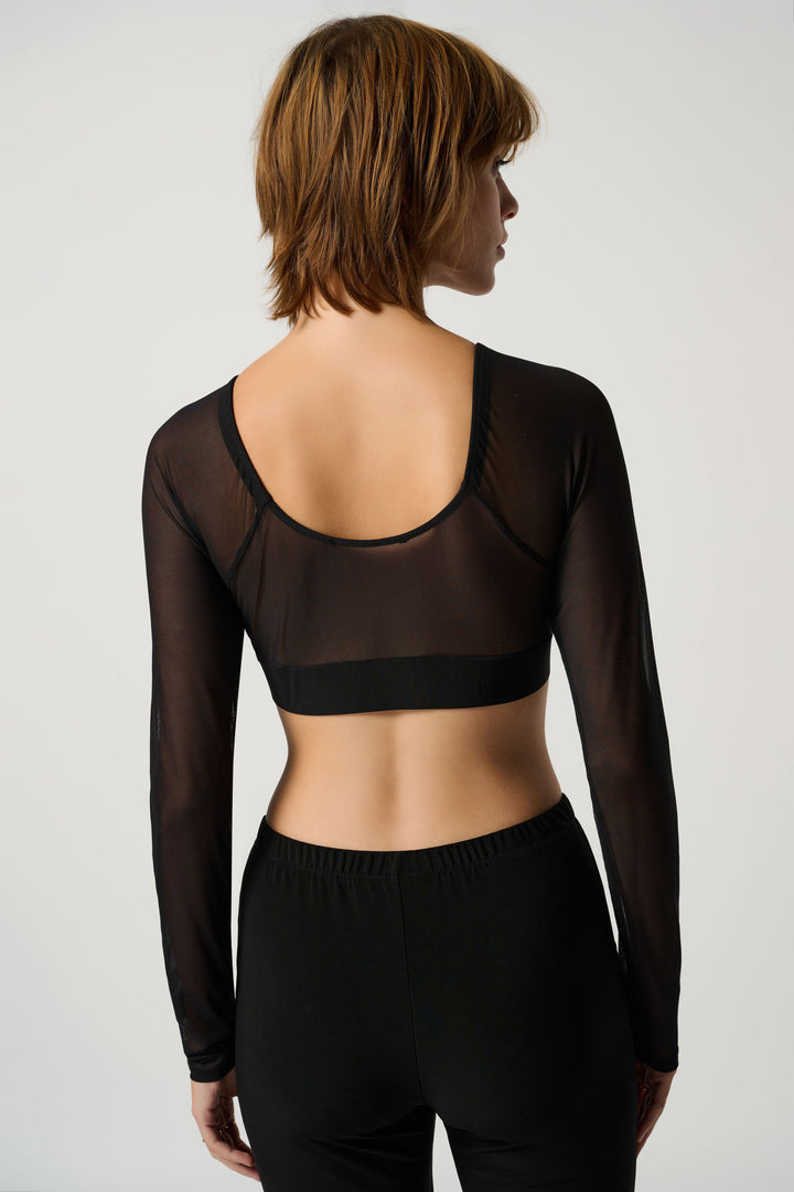 Joseph Ribkoff Fall 2023 women's sheer mesh sleeves for under tops and dresses - back