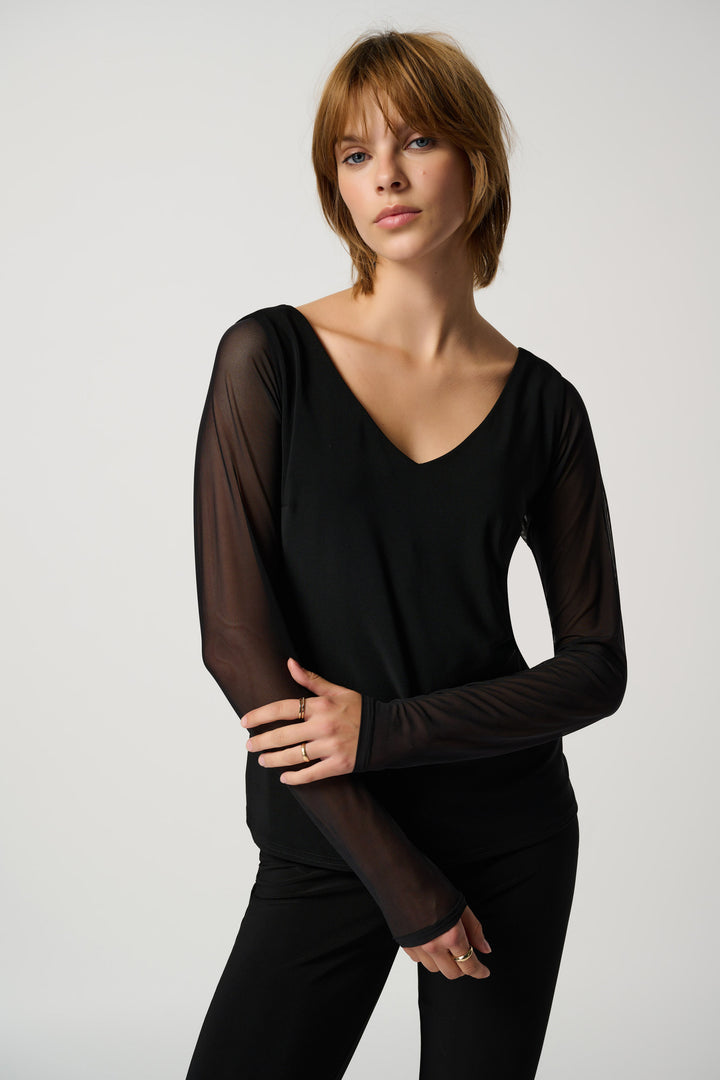 Joseph Ribkoff Fall 2023 women's sheer mesh sleeves for under tops and dresses - under sleeveless top