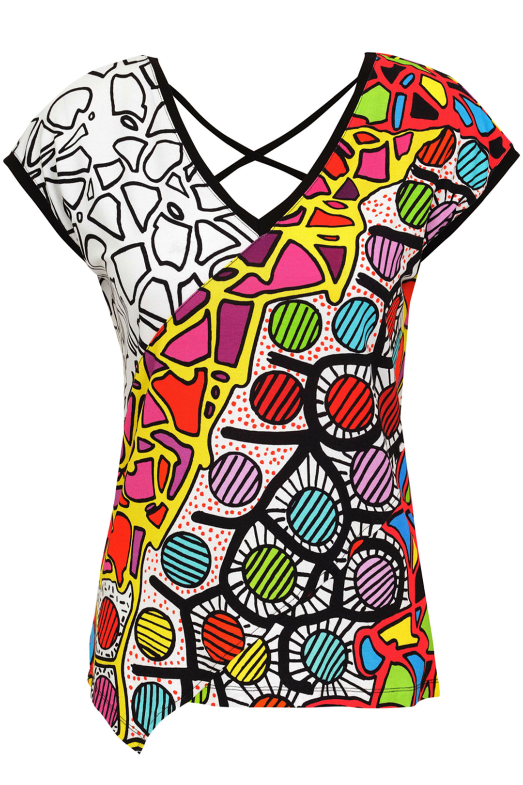Dolcezza Spring 2024 With a unique strap back design, sleeveless cut and lightweight stretch fabric, this top offers comfort and style for any sunny day routine.