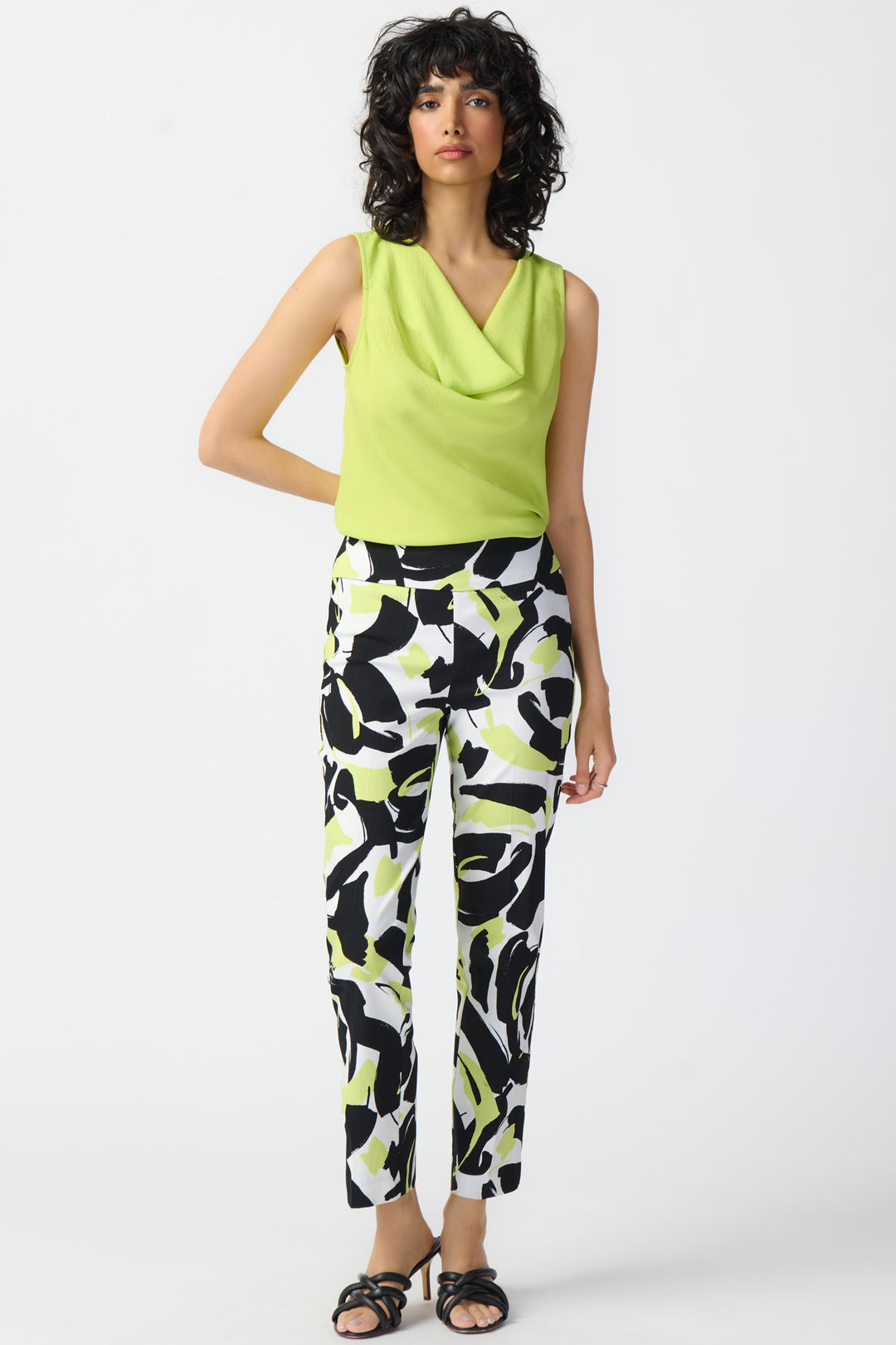 With an elastic waist and slip-on design, these pants offer a modern and elegant look while providing an easy, breezy fit and feel. 