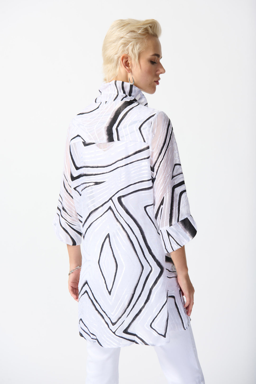 ABSTRACT TUNIC BLOUSE